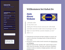 Tablet Screenshot of kahal.de